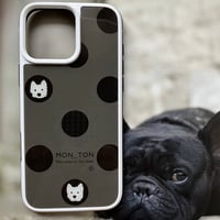 強化ガラス Bigドットシック  スマホケース for iPhone