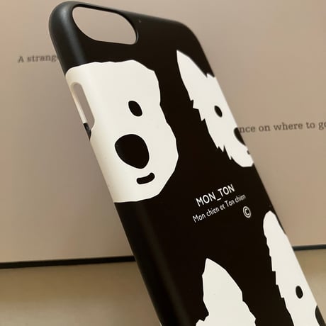MON_TON スタンダードdesignBlackスマホケースfor iPhone