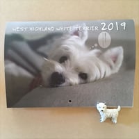 保存版2019年mini壁掛け　ウェスティ  カレンダー