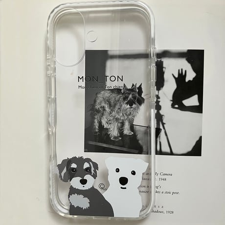 フレンズ2人/clearクッションバンパーケース for iPhone