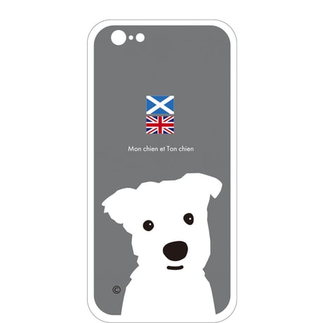 1白ワンFlag/強化ガラス・スマホケース for iPhone