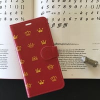 プリンセスプリンス 手帳型スマホケース Red