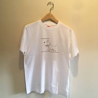 8周年SALE 白ワンコガウゥTシャツ　Men's&Ladies&Child