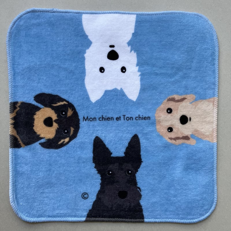複数わんこ組み合わせ自由・ハンカチタオル | MON_TON /Mon chien et T
