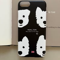 MON_TON スタンダードdesignBlackスマホケースfor iPhone