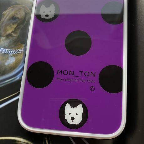 強化ガラス Bigドットシック  スマホケース for iPhone