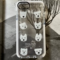 えへへ うふふ柔らかインパクトケースClear/for iPhone