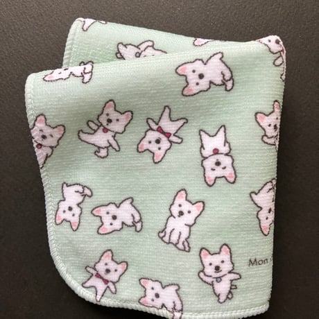 ハンカチタオルパステル4色 ミルゥちゃん