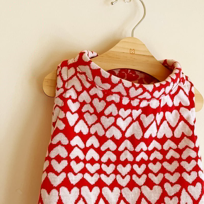 犬服　アメリカン　デニムワンピース　ハートみほん 犬服アメリカンデニムワンピースハートみほん 犬服 アメリカン デニム