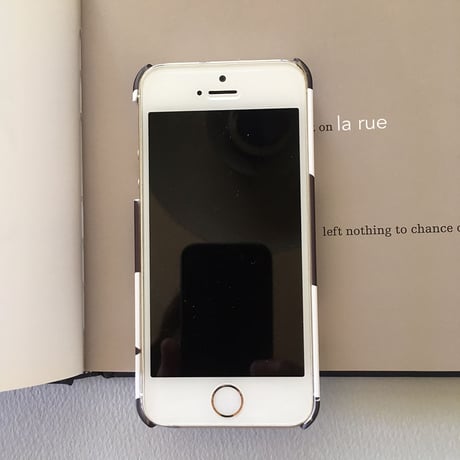 MON_TON 白ワンコBlack   -スマホケースfor iPhone 側面印刷