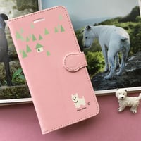 モンシアン 手帳型スマホケース  Pink