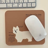 レザー・マウスパッド Westie