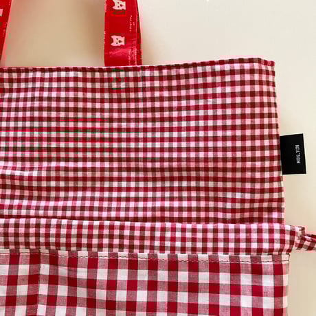 MON_TONギンガムチェックアレンジRed-Bag
