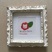 個展限定　セリグラフィ作品ミニ『山茶花』