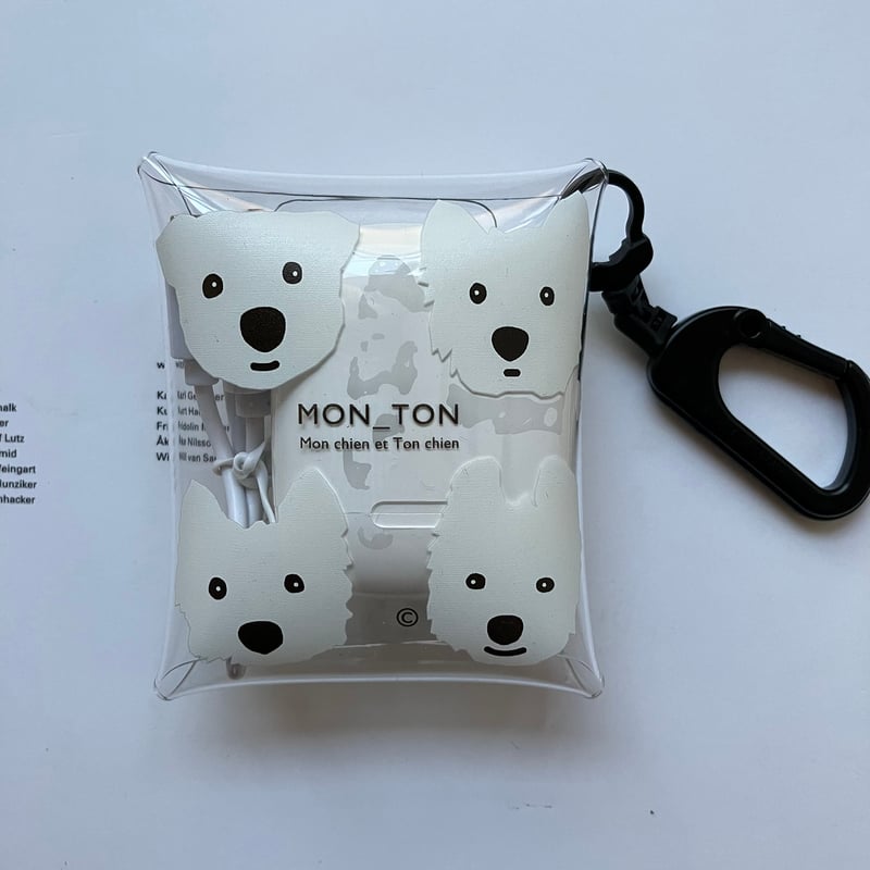 うちの子あの子カラビナ付きPVCマルチケース | MON_TON /Mon chien et