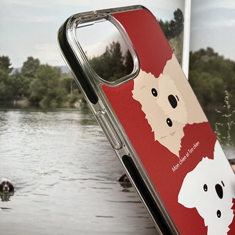 組み合わせ自由フレンズ2人/クッションバンパーケース for iPhone