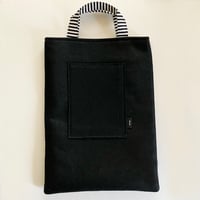 MON_TONオリジナル フェルトBlackトートバッグ-59