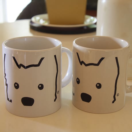 ウェスティ マグカップM　ホワイトのみ