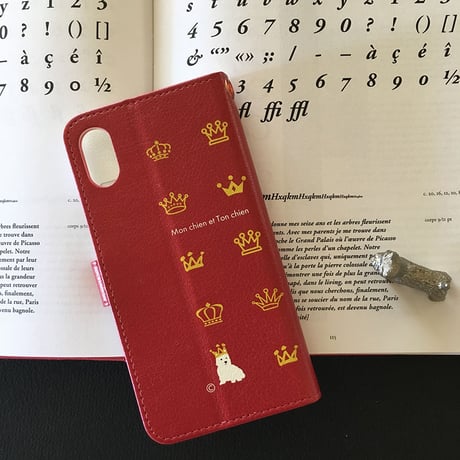 プリンセスプリンス 手帳型スマホケース Red