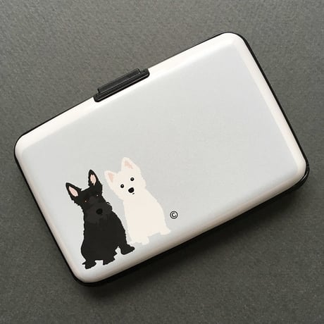 スコ＆白ワンコ カードケース
