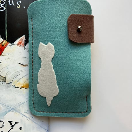 ハンドメイド 厚手フェルト製メガネケース-M