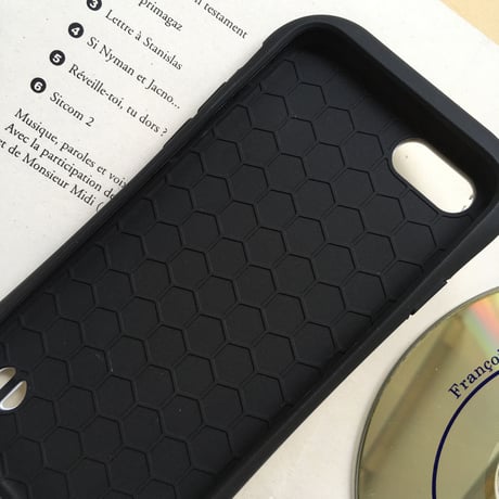 白ワンコグリップケース iPhone用