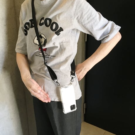 首かけ・斜めがけストラップ付きスマホケースfor iPhone