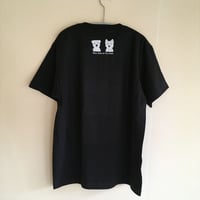 白ワンコ２人バックシャン/52colorsTシャツ