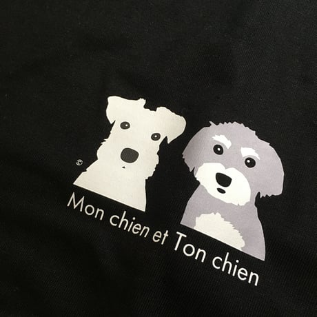 白ワンコ/フレンズ カラー長袖Tシャツ
