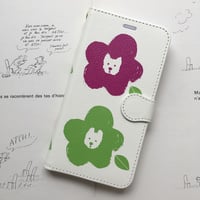 ワン コーラス ホワイト 手帳型スマホケース