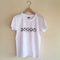 8周年SALE Ladies&ChildTシャツ ５人の白ワンコ