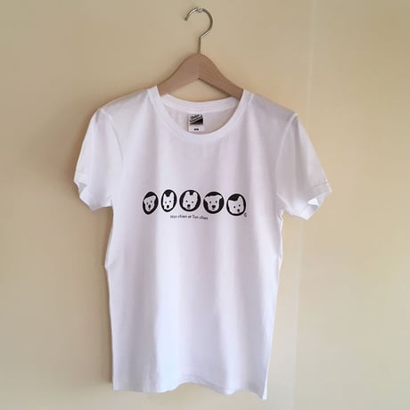 8周年SALE Ladies&ChildTシャツ ５人の白ワンコ