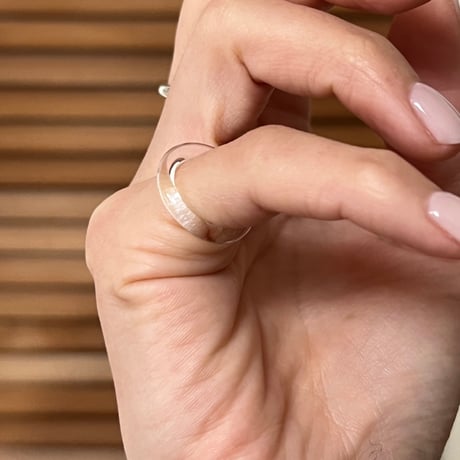 ◎予約◎Benjamin glass ring (slim) ※ 10月下旬頃お届け予定