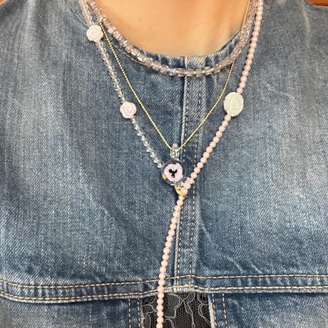 ◎予約◎Benjamin glass flower necklace 10月末頃お届け予定