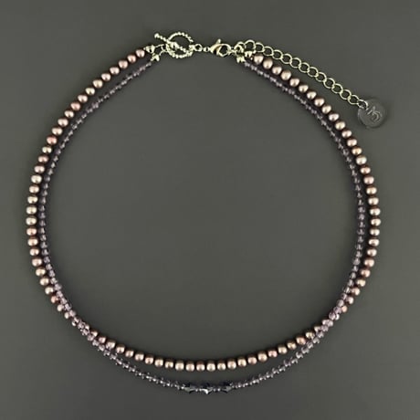 Layered Choker  (mauve)