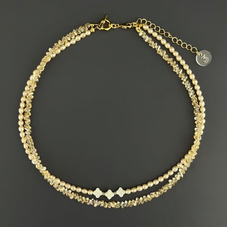 Layered Choker (Champagne Bloom)
