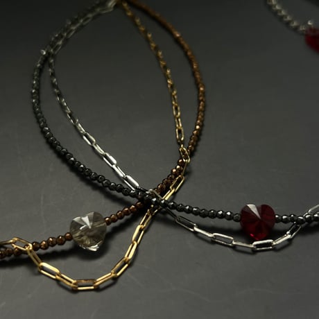 Hematite Chain Layered Choker