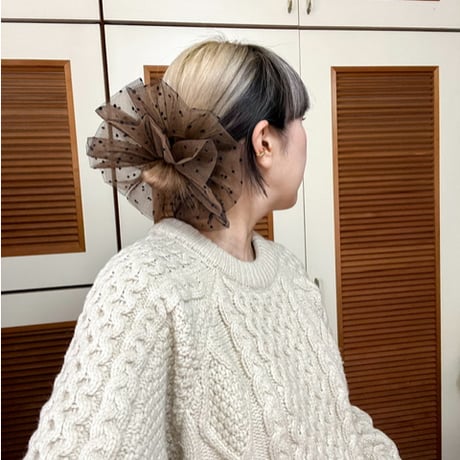 ◎予約◎Himalia (ドットチュール3色) big chouchou