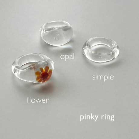 ◎予約◎Benjamin glass ring (simple) ※ 10月下旬頃お届け予定