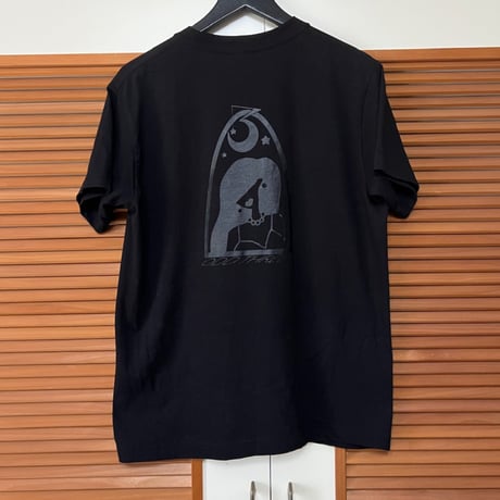 ◎organic cotton◎logo tee black “EVERYDAY IS A NEW DAY”
