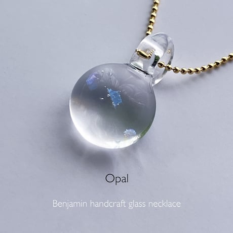 ◎予約◎Benjamin glass opal necklace