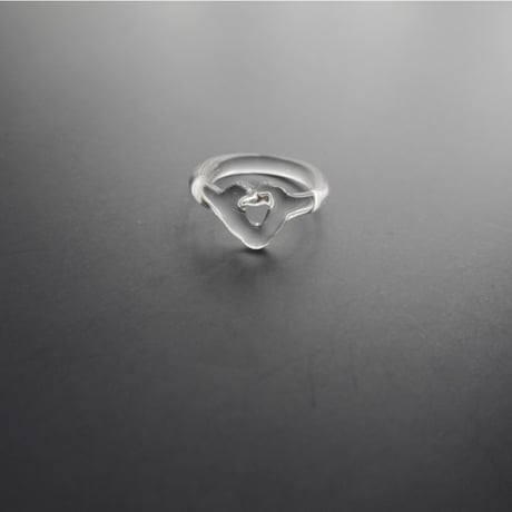 ◎予約◎Benjamin glass ring (circle/heart) ※ 10月下旬頃お届け予定