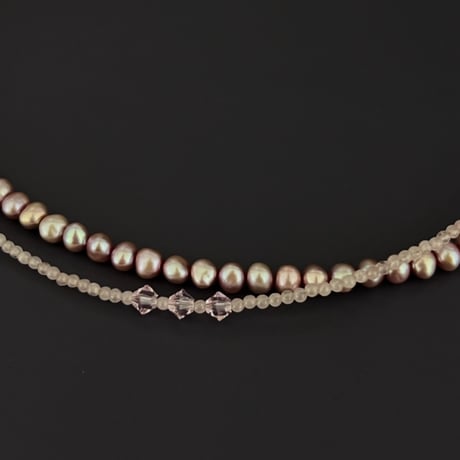 L4【限定１点】Layered Choker  (Suger Pink)