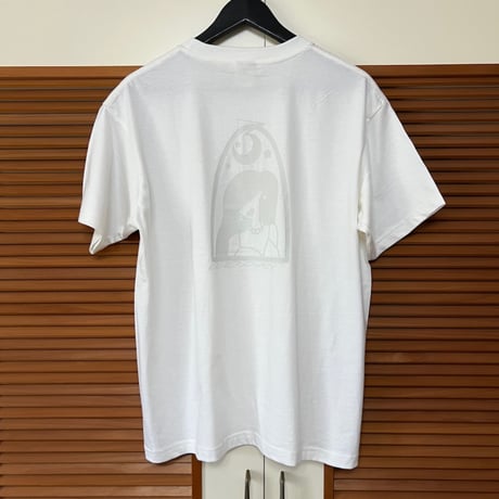 ◎organic cotton◎logo tee white “EVERYDAY IS A NEW DAY”