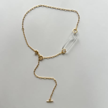 ◎予約◎Benjamin glass slim link chain necklace ※ 10月下旬頃お届け予定