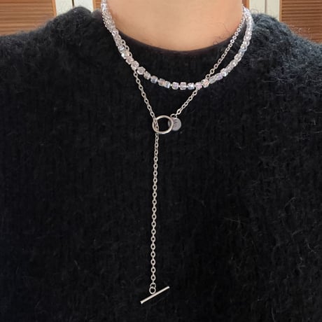 Kiss me!  necklace (単色)★新色追加★※金具のカラーを備考欄へ記入して下さい。