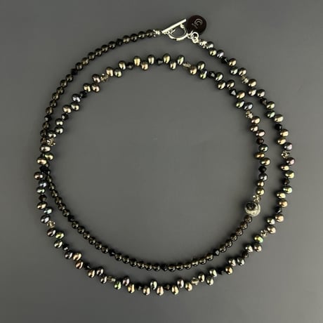 G3【限定１点】『秘密の森』3way long necklace ＋　ear cuff