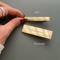 Slim hair clip mirror gold(1本)