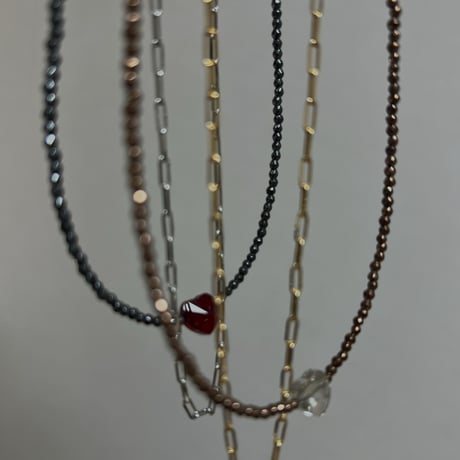 Hematite Chain Layered Choker