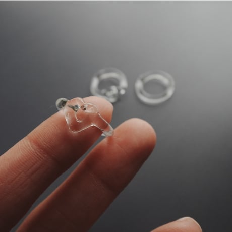 ◎予約◎Benjamin glass ring (circle/heart) ※ 10月下旬頃お届け予定